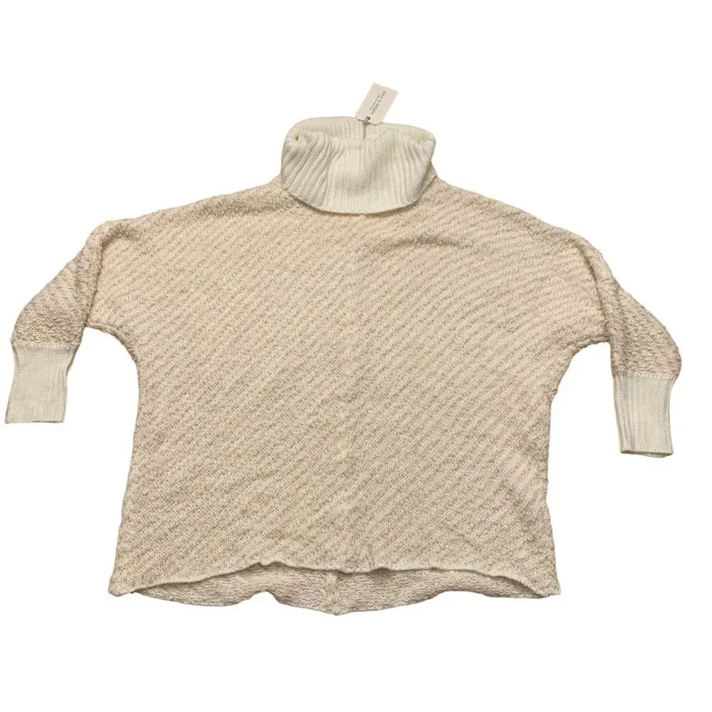 NWT Moon & Madison Cowl Neck Sweater Small Diagonal Striped